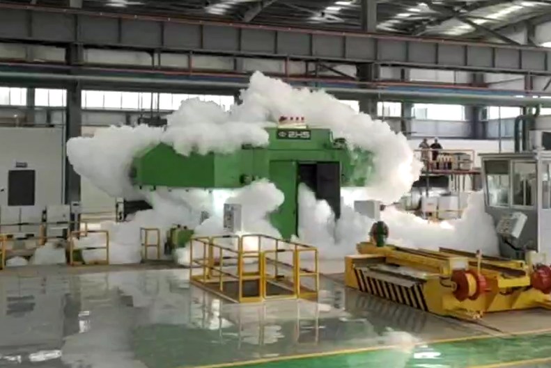 安徽金誉材料股份有限公司5#轧机低压CO2灭火系统试喷验收成功